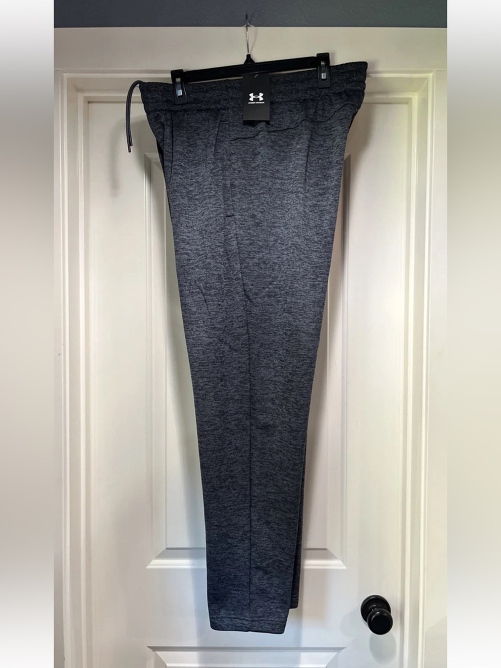 Mens XL Under Armour Fleece Twist Sweat Pant Pitch Gray 1373361 025 Taper New